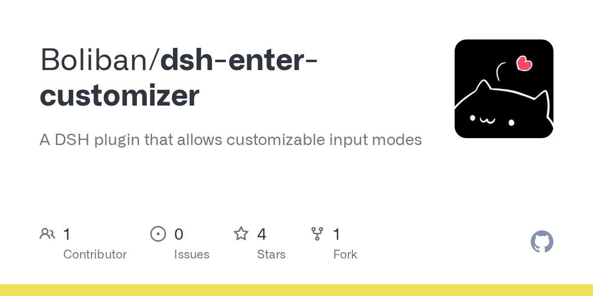 Boliban/dsh-enter-customizer Screenshot preview