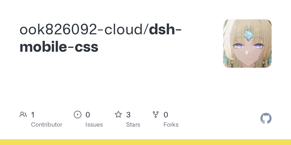 ook826092-cloud/dsh-mobile-css Screenshot preview
