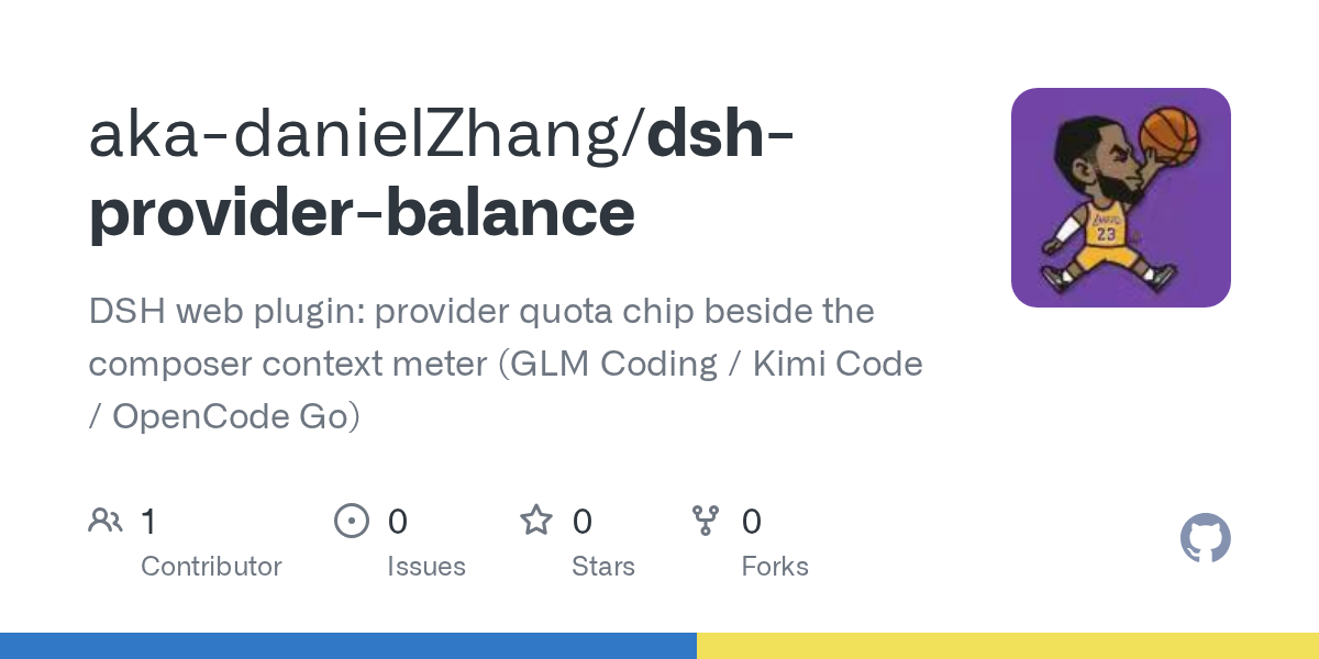 aka-danielZhang/dsh-provider-balance Screenshot preview