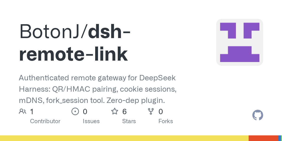 BotonJ/dsh-remote-link Screenshot preview
