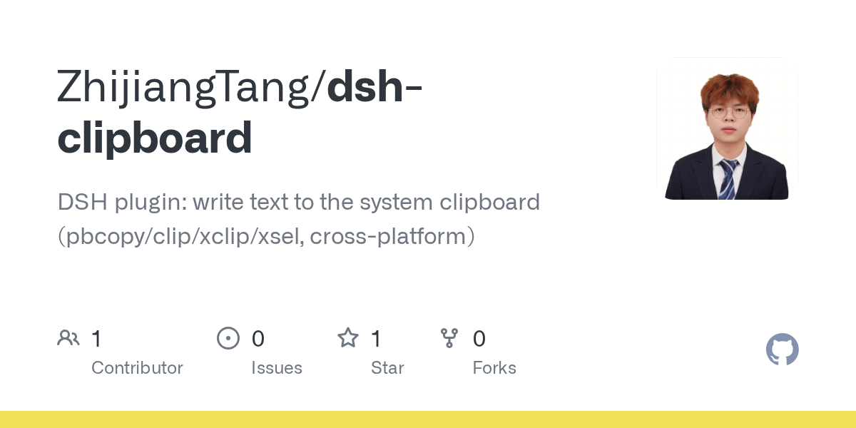 ZhijiangTang/dsh-clipboard Screenshot preview