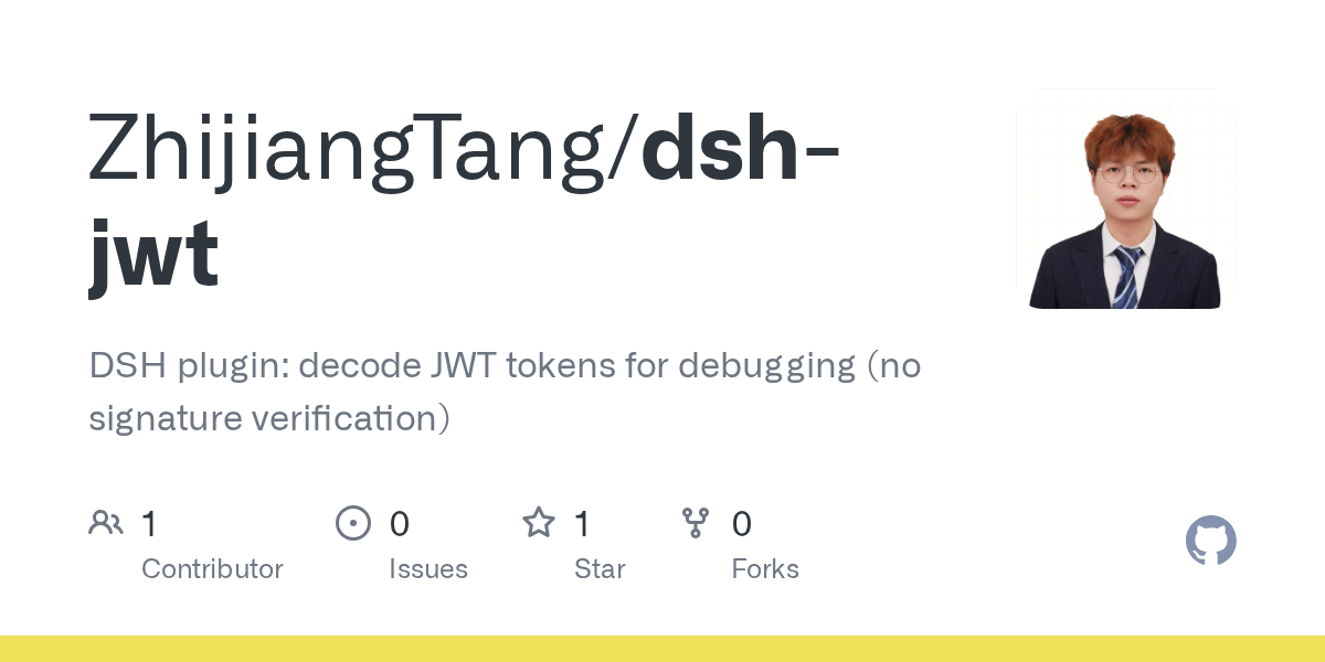 ZhijiangTang/dsh-jwt Screenshot preview