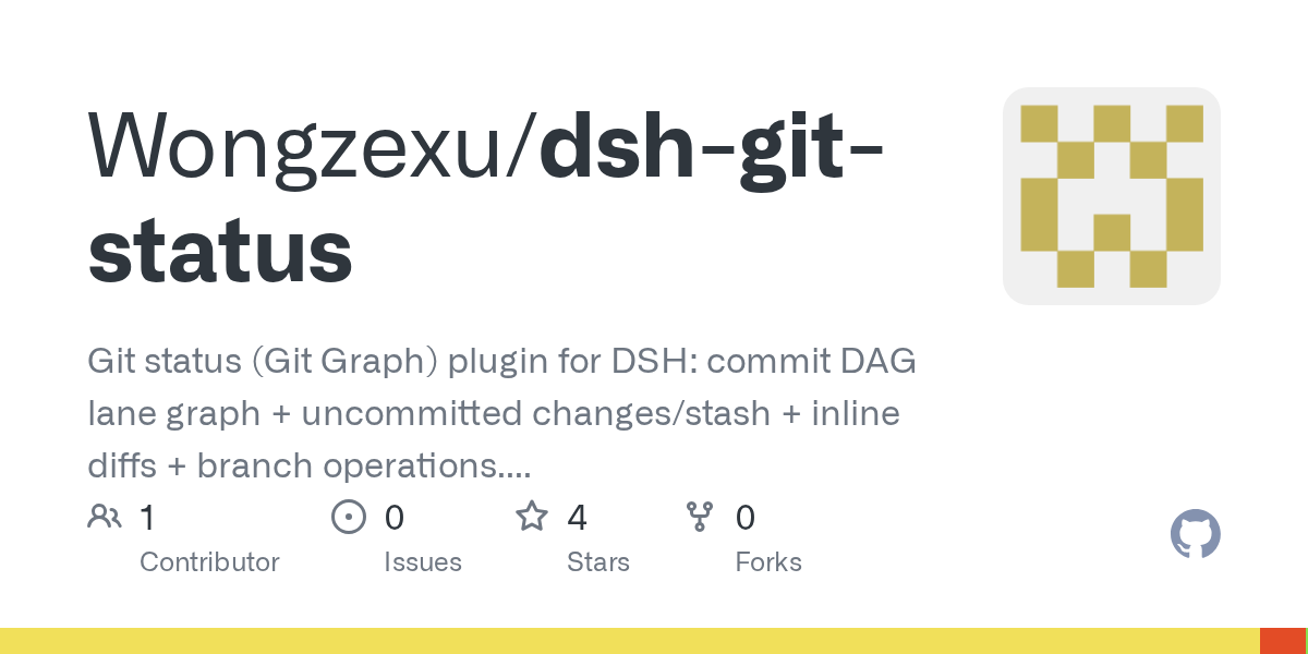 Wongzexu/dsh-git-status Screenshot preview