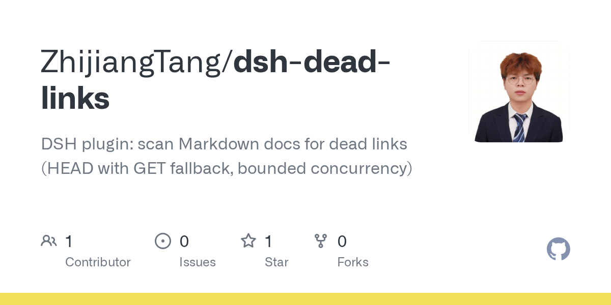 ZhijiangTang/dsh-dead-links Screenshot preview