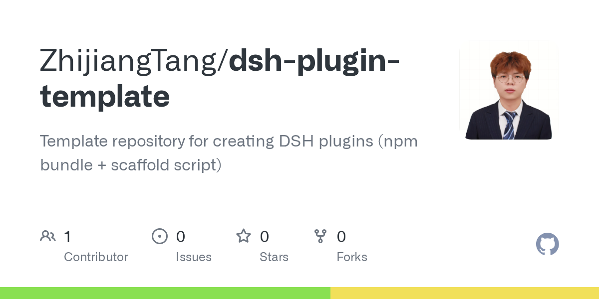 ZhijiangTang/dsh-plugin-template Screenshot preview