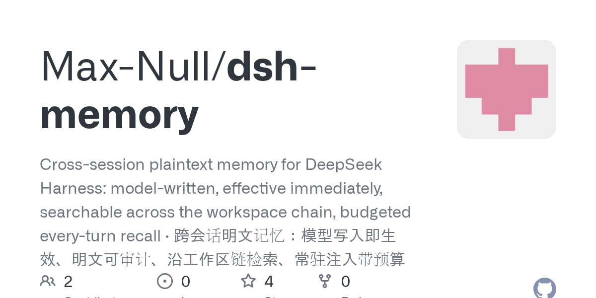 Max-Null/dsh-memory Screenshot preview