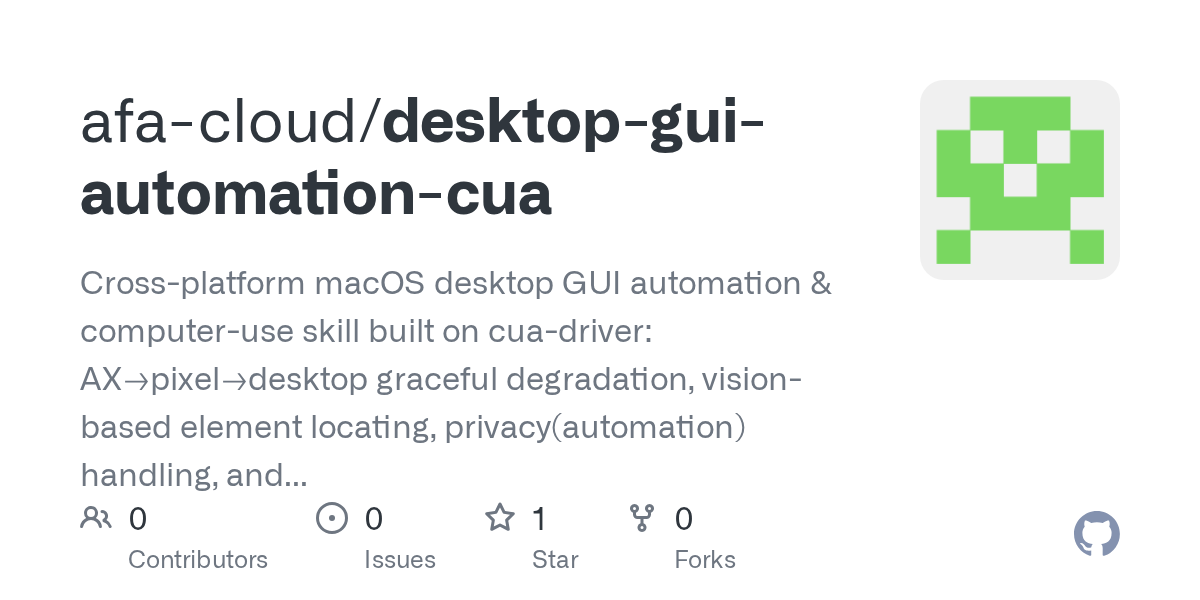 afa-cloud/desktop-gui-automation-cua Screenshot preview