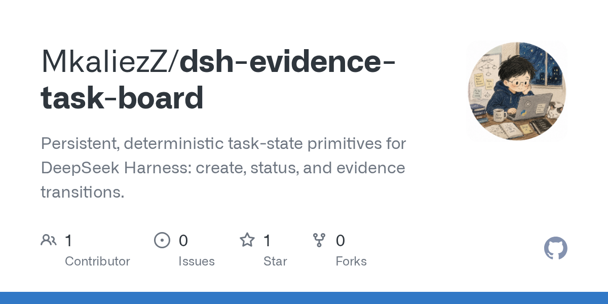 MkaliezZ/dsh-evidence-task-board Screenshot preview