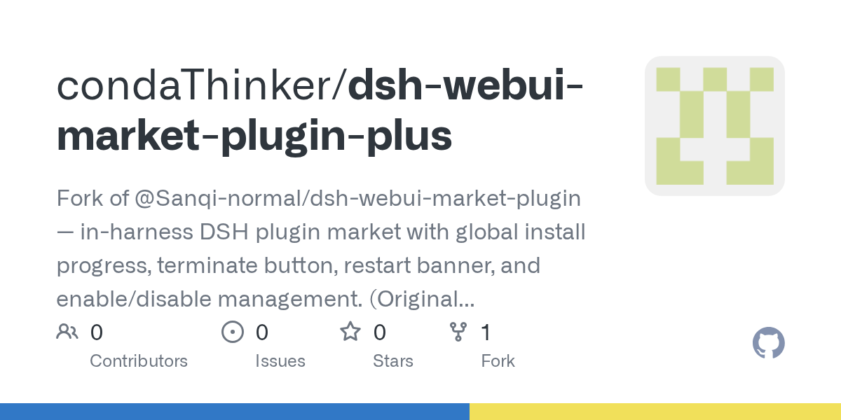 condaThinker/dsh-webui-market-plugin-plus Screenshot preview