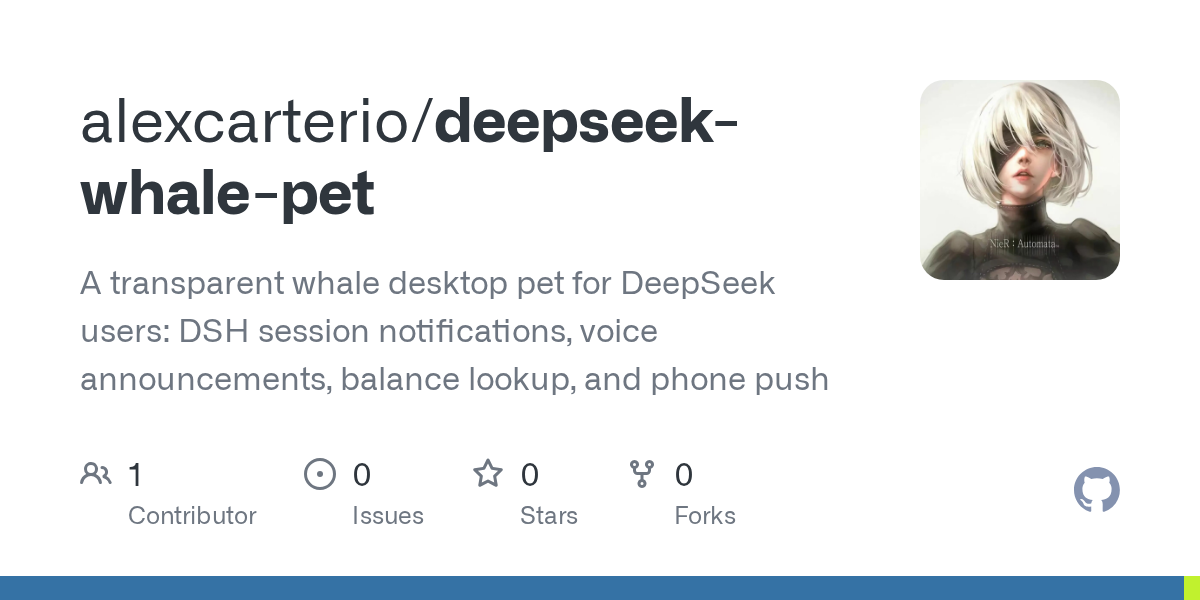 alexcarterio/deepseek-whale-pet Screenshot preview