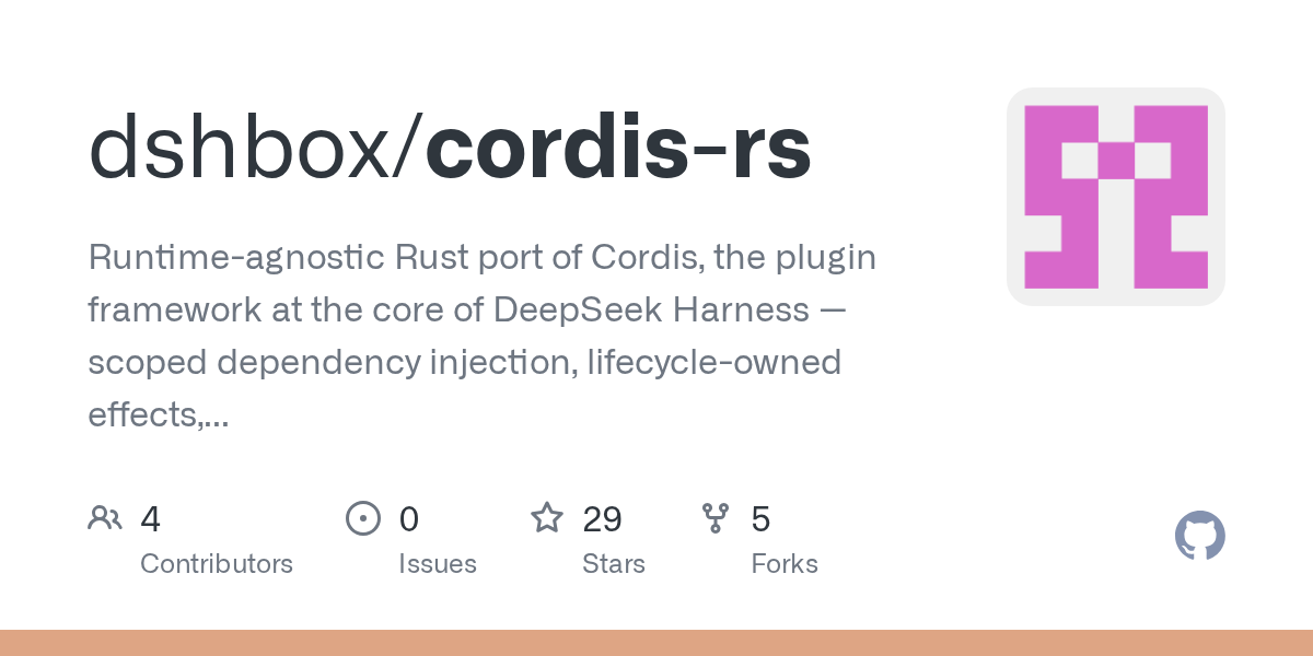 dshbox/cordis-rs Screenshot preview