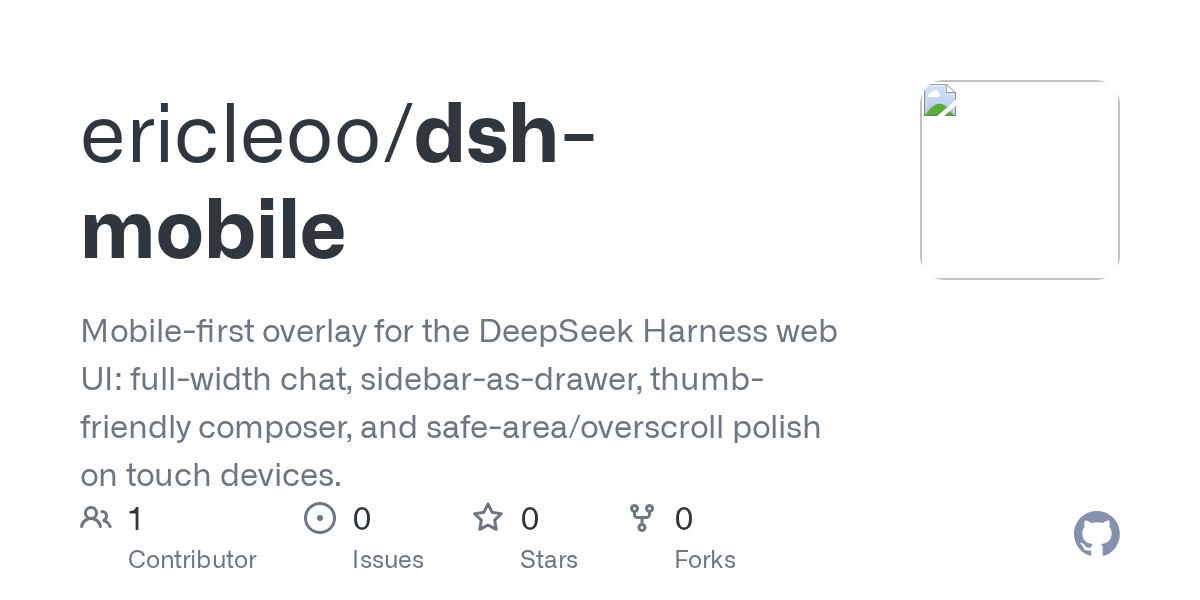 ericleoo/dsh-mobile Screenshot preview