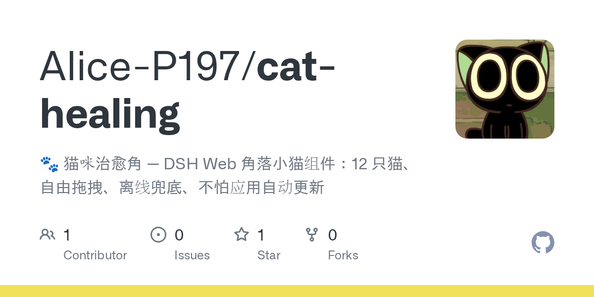 Alice-P197/cat-healing Screenshot preview