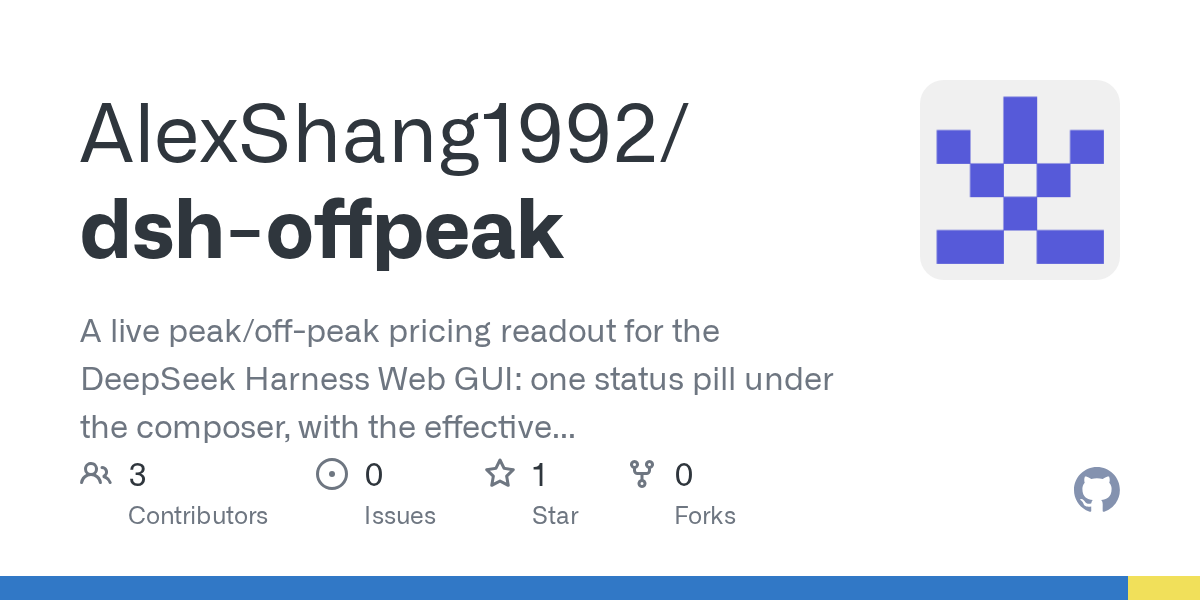 AlexShang1992/dsh-offpeak Screenshot preview