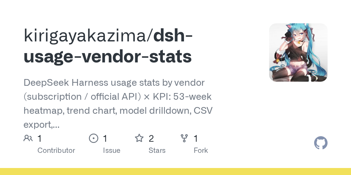 kirigayakazima/dsh-usage-vendor-stats Screenshot preview