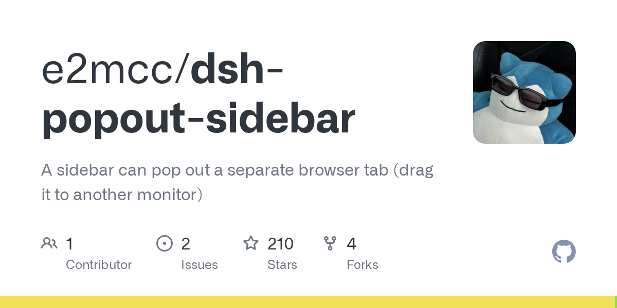 e2mcc/dsh-popout-sidebar Screenshot preview