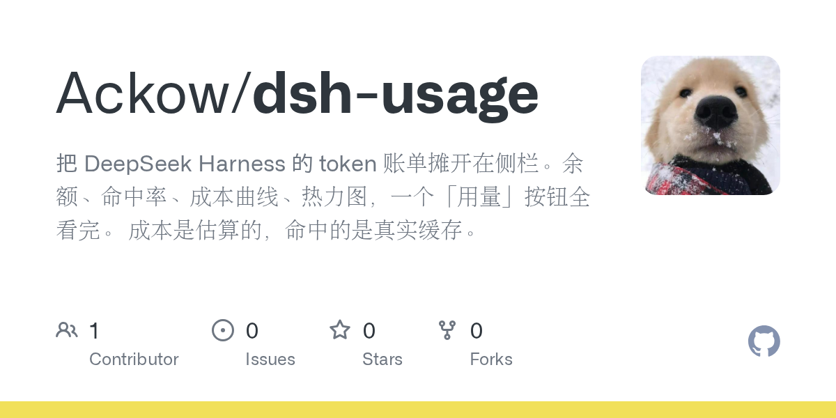 Ackow/dsh-usage Screenshot preview