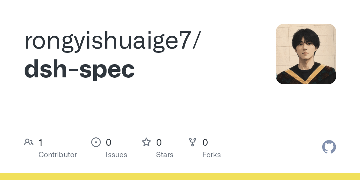 rongyishuaige7/dsh-spec Screenshot preview