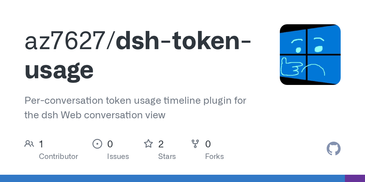 az7627/dsh-token-usage Screenshot preview