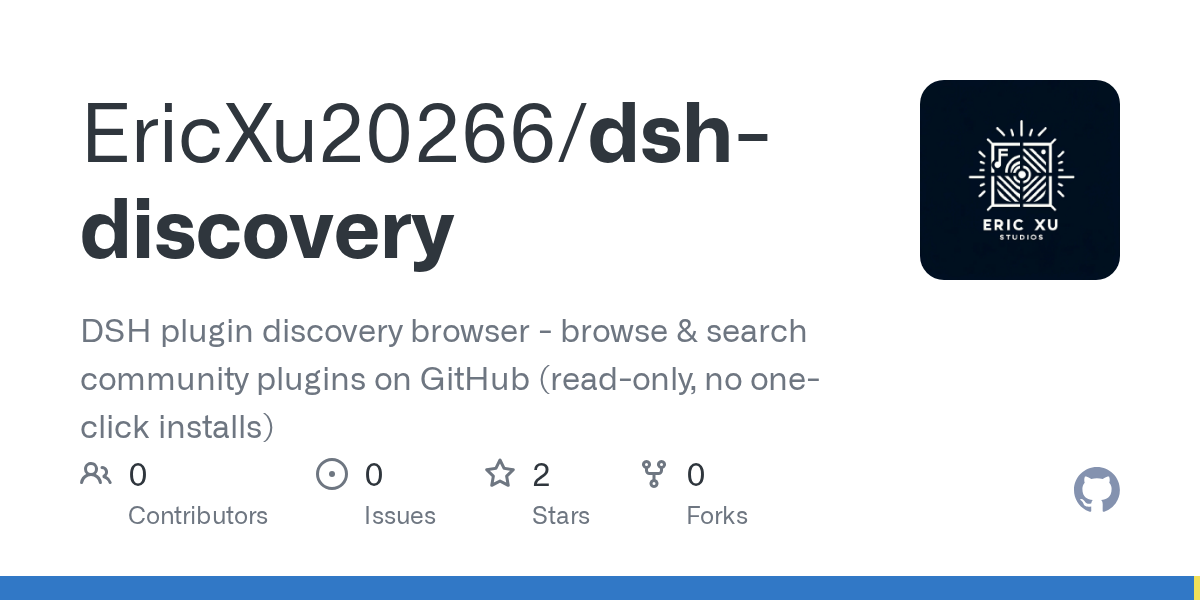 EricXu20266/dsh-discovery Screenshot preview