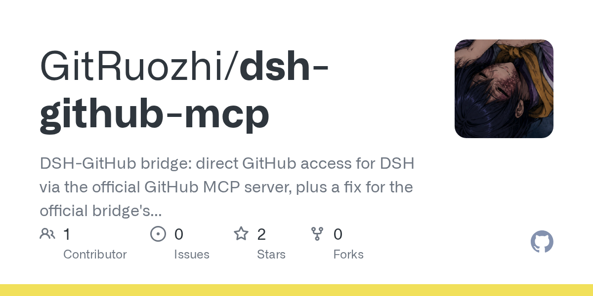 GitRuozhi/dsh-github-mcp Screenshot preview