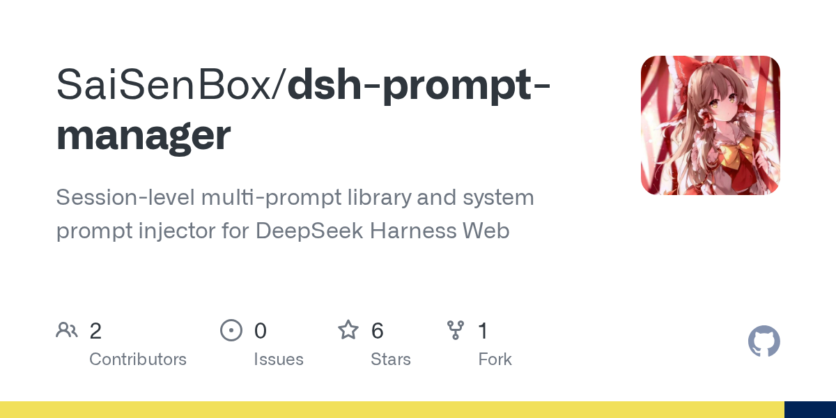 SaiSenBox/dsh-prompt-manager Screenshot preview
