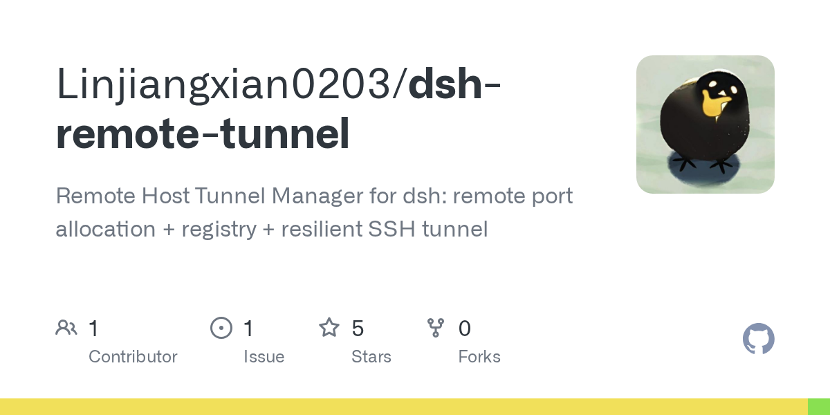 Linjiangxian0203/dsh-remote-tunnel Screenshot preview