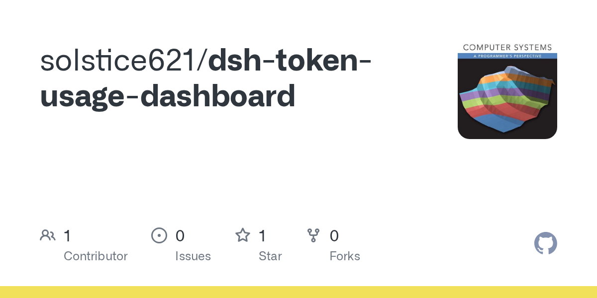 solstice621/dsh-token-usage-dashboard Screenshot preview