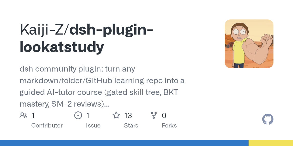 Kaiji-Z/dsh-plugin-lookatstudy Screenshot preview