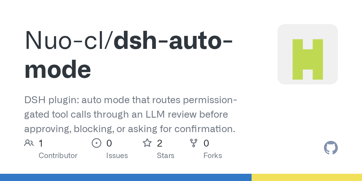Nuo-cl/dsh-auto-mode Screenshot preview