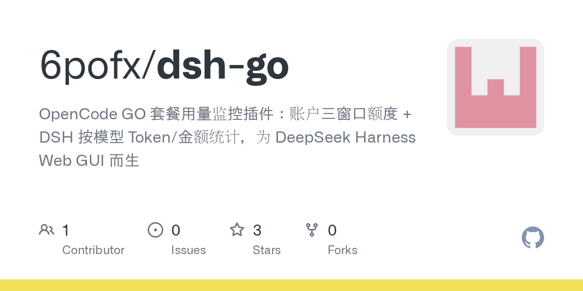 6pofx/dsh-go Screenshot preview