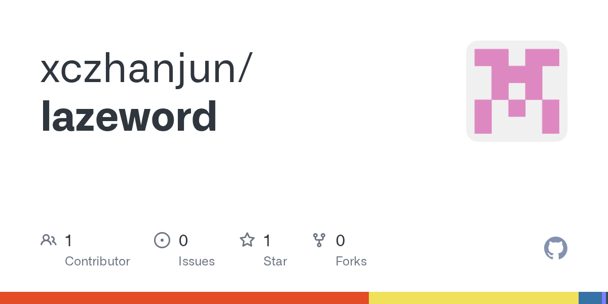 xczhanjun/lazeword Screenshot preview