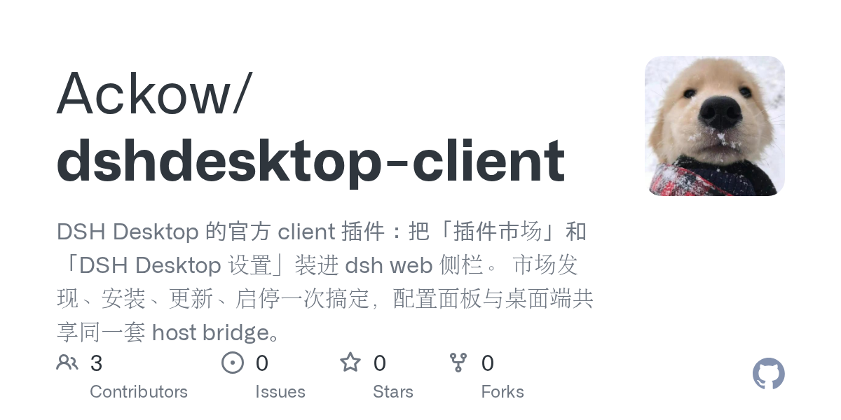 Ackow/dshdesktop-client Screenshot preview