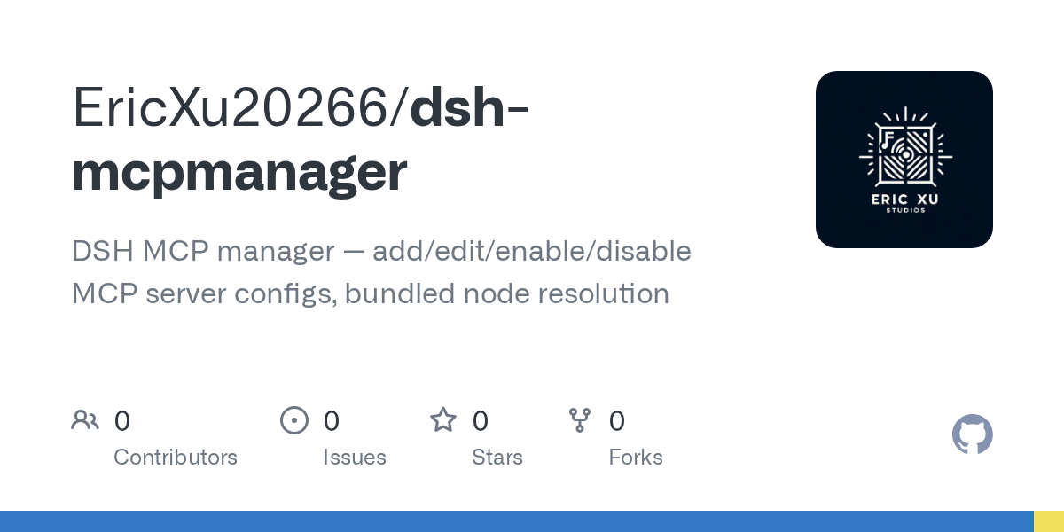 EricXu20266/dsh-mcpmanager Screenshot preview