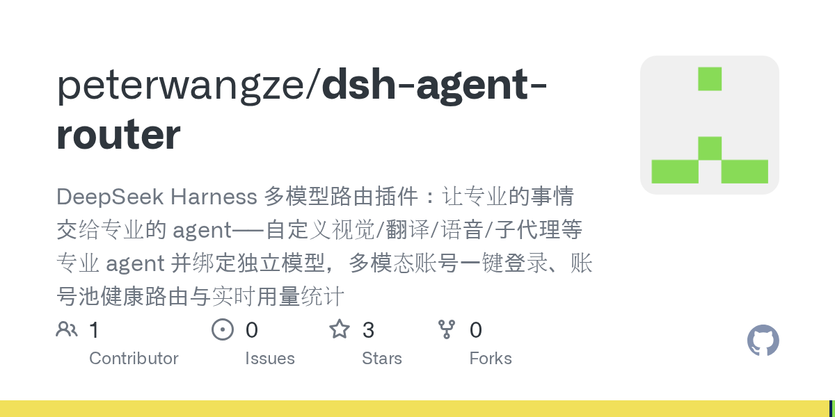 peterwangze/dsh-agent-router Screenshot preview