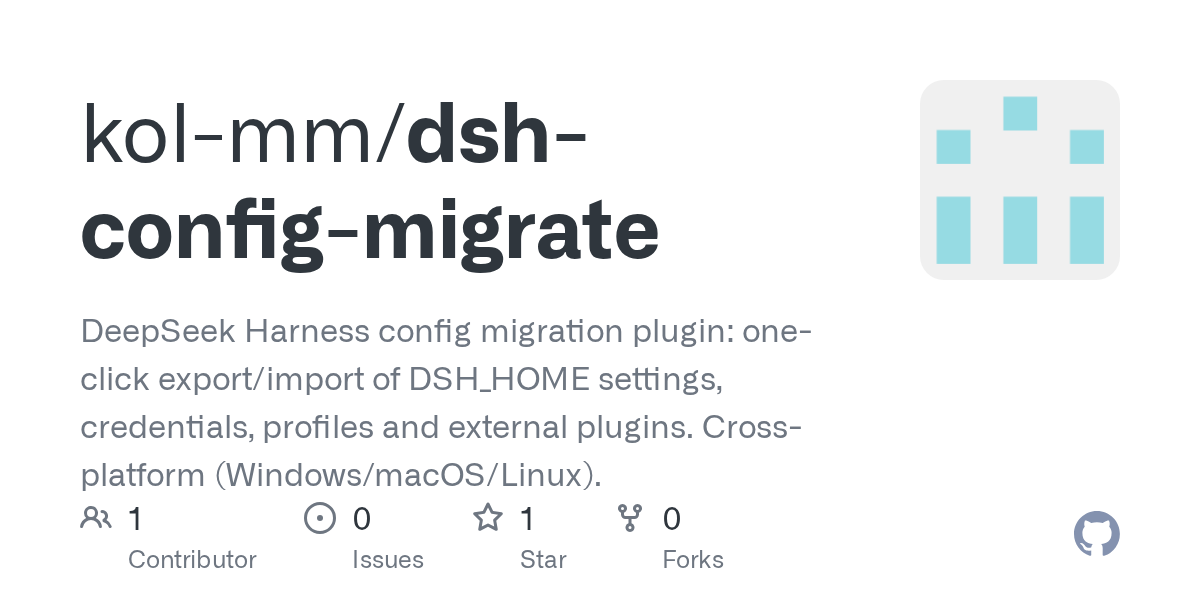 kol-mm/dsh-config-migrate Screenshot preview