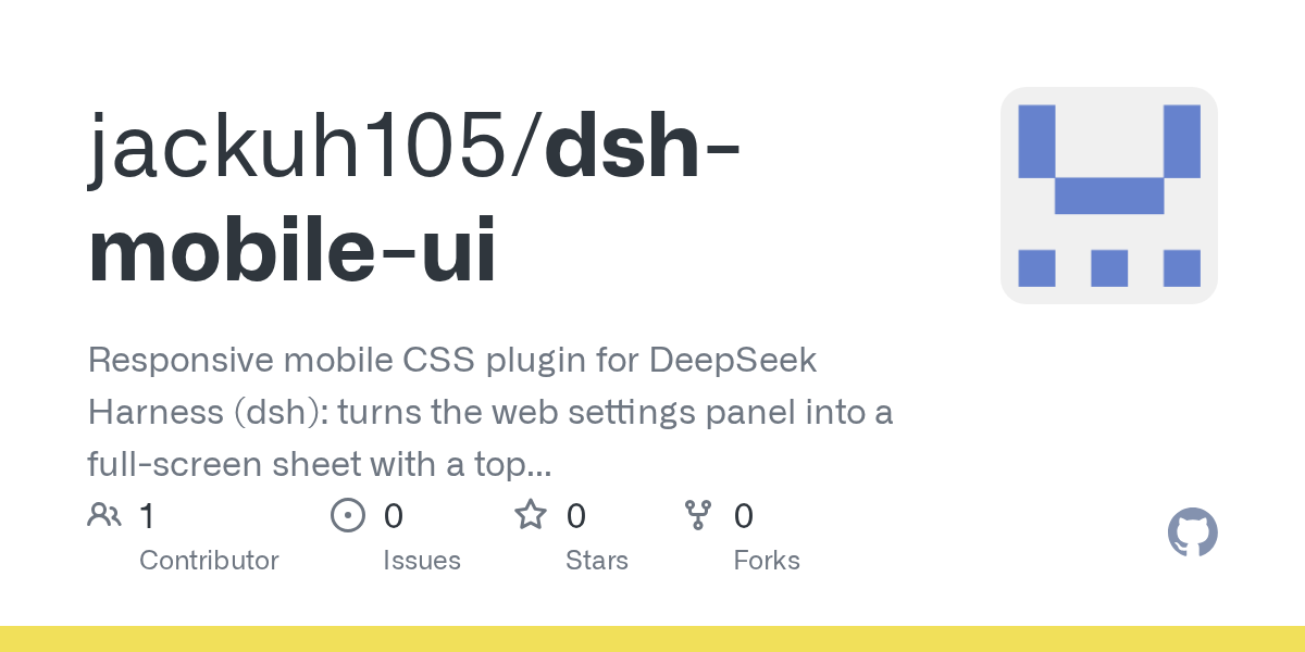 jackuh105/dsh-mobile-ui Screenshot preview