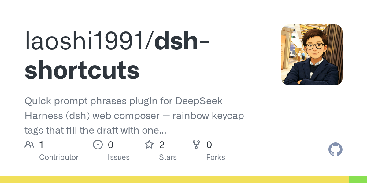 laoshi1991/dsh-shortcuts Screenshot preview