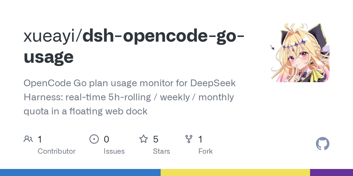 xueayi/dsh-opencode-go-usage Screenshot preview