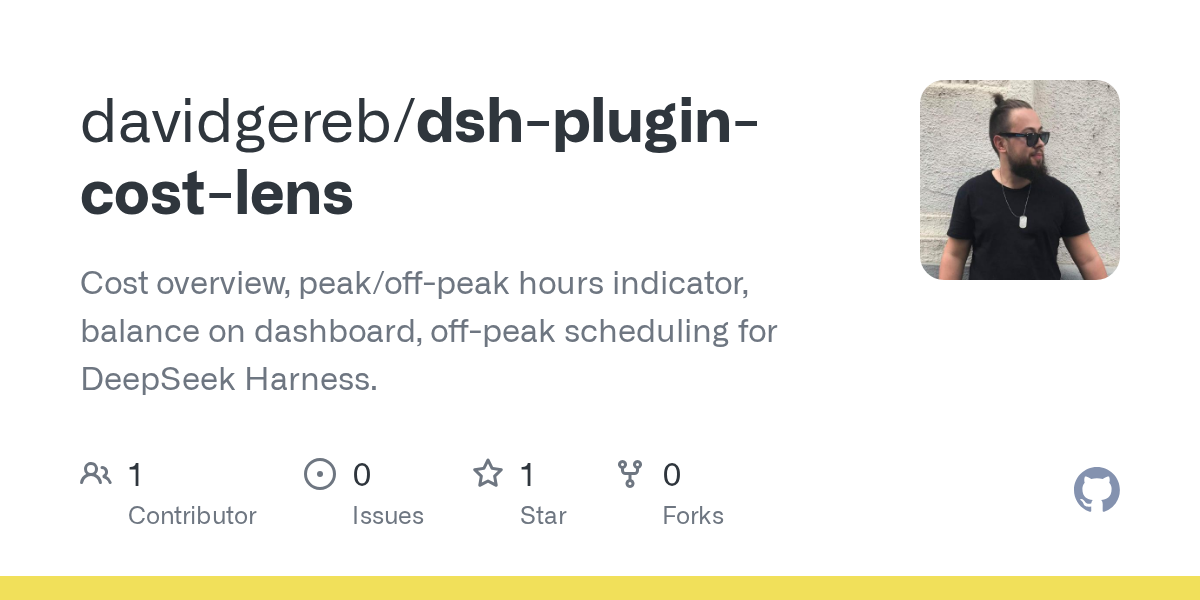 davidgereb/dsh-plugin-cost-lens Screenshot preview