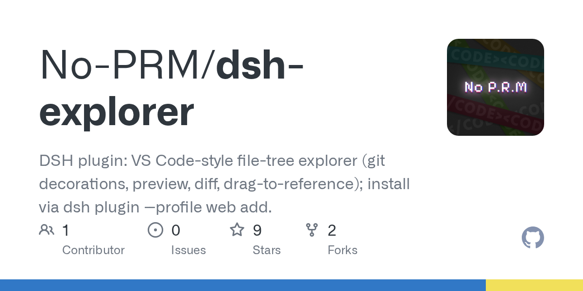 No-PRM/dsh-explorer Screenshot preview