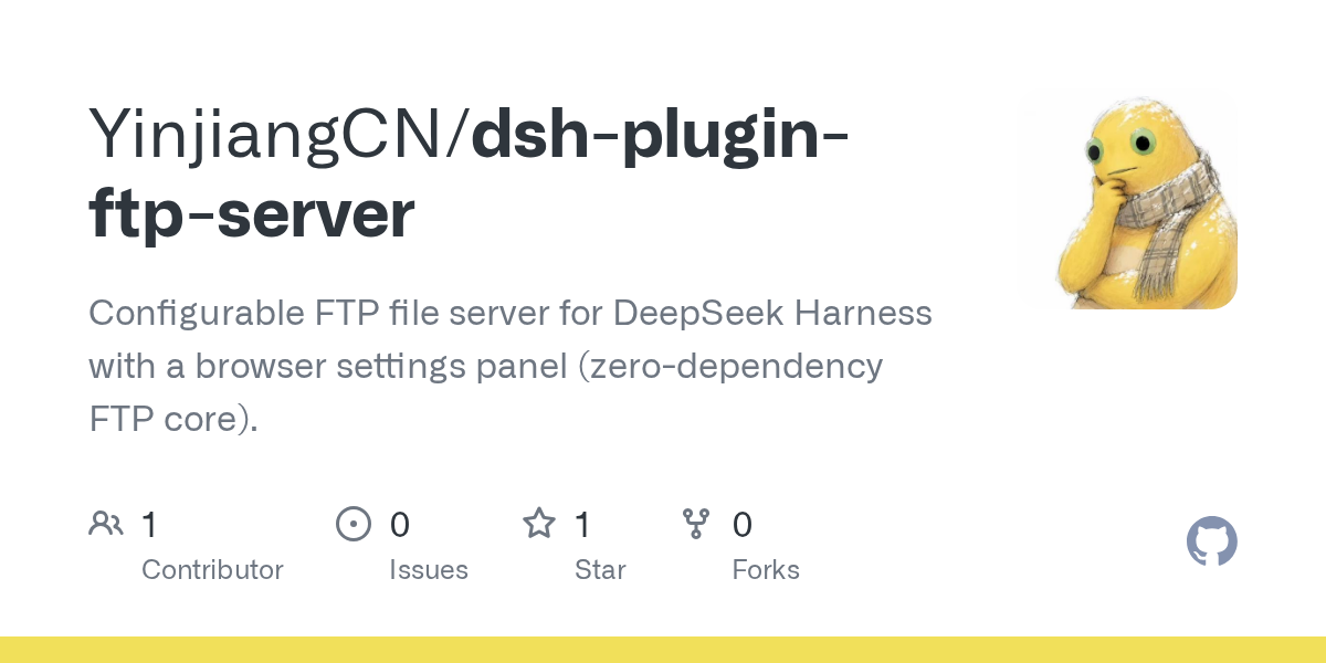 YinjiangCN/dsh-plugin-ftp-server Screenshot preview