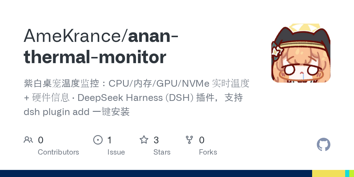 AmeKrance/anan-thermal-monitor Screenshot preview