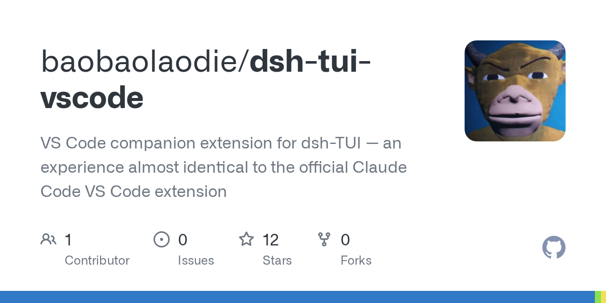 baobaolaodie/dsh-tui-vscode Screenshot preview