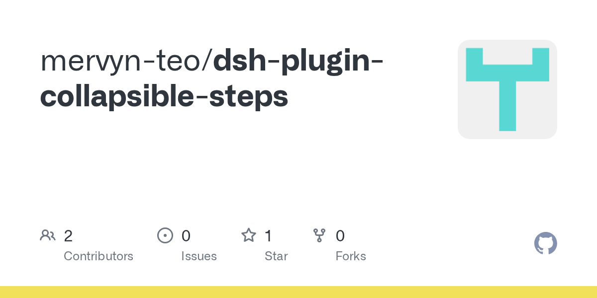 mervyn-teo/dsh-plugin-collapsible-steps Screenshot preview