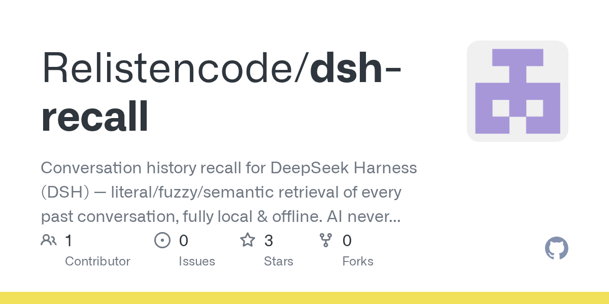 Relistencode/dsh-recall Screenshot preview