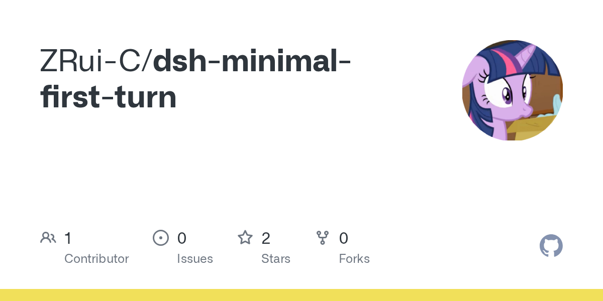 ZRui-C/dsh-minimal-first-turn Screenshot preview