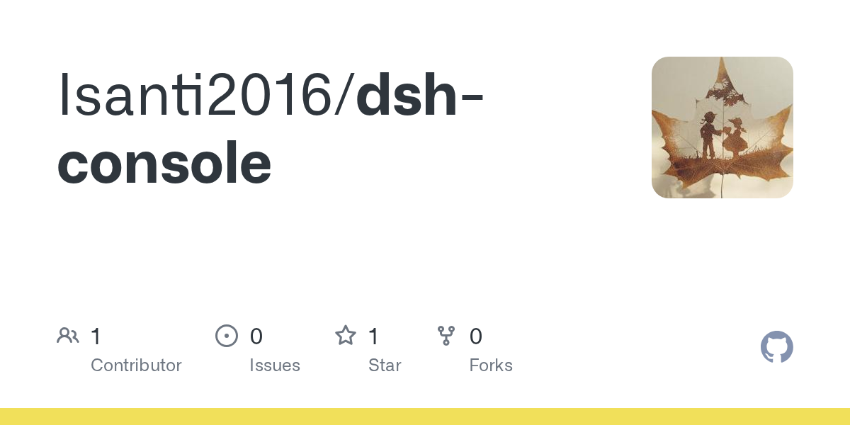 Isanti2016/dsh-console Screenshot preview