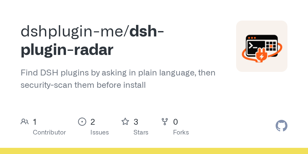 dshplugin-me/dsh-plugin-radar Screenshot preview