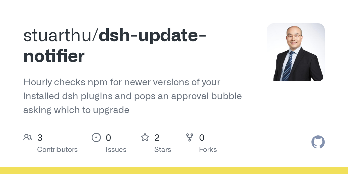 stuarthu/dsh-update-notifier Screenshot preview